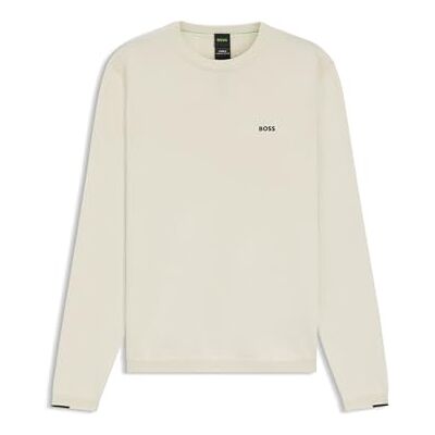 Boss Mens Crew Neck Jumper Open White XXL Boss Mens Crew Neck Jumper Open White XXL
