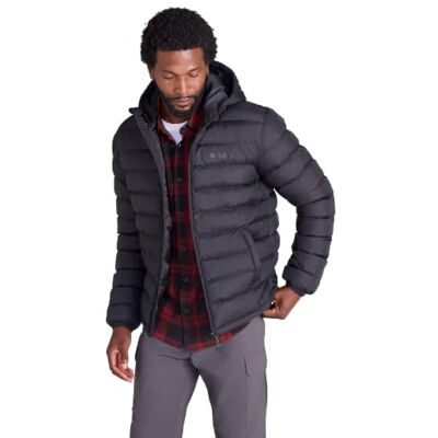 Mountain Warehouse Seasons Mens Padded Puffer Jacket Lightweight & Water Resistant Hooded Coat, Lab Tested to -30C, Insulated for Winter Walking Mountain Warehouse Seasons Mens Padded Puffer Jacket Lightweight & Water Resistant Hooded Coat, Lab Tested to -30C, Insulated for Winter Walking