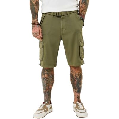 Joe Browns Mens Knee Length Belted Cargo Shorts, Khaki, 30 UK Joe Browns Mens Knee Length Belted Cargo Shorts, Khaki, 30 UK