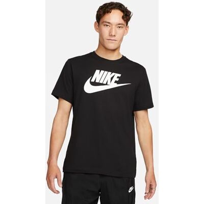 Nike Men's Sportswear Icon Futura T-Shirt, Black/White, L Nike Men's Sportswear Icon Futura T-Shirt, Black/White, L