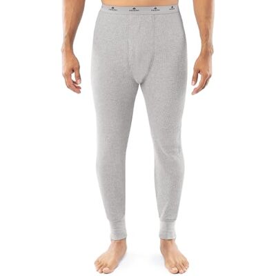 INDERA Men's Long Drawers Heavyweight Thermals Men's Cotton Waffle INDERA Men's Long Drawers Heavyweight Thermals Men's Cotton Waffle