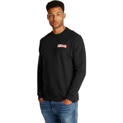 Tommy Jeans Men’s Entry Graphic Round Neck Sweatshirt, Black (Black), XS Tommy Jeans Men’s Entry Graphic Round Neck Sweatshirt, Black (Black), XS