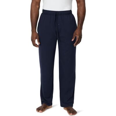 Amazon Essentials Men's Cotton-Modal Pyjama Bottoms, Sleep Trousers, Navy, L Amazon Essentials Men's Cotton-Modal Pyjama Bottoms, Sleep Trousers, Navy, L