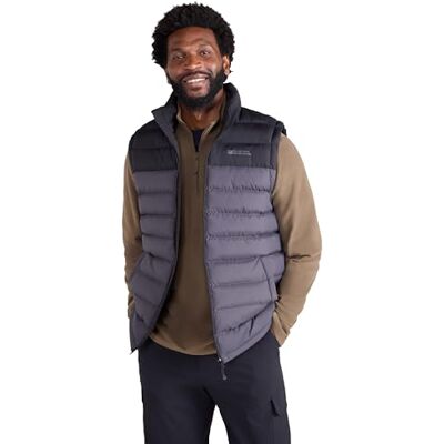 Mountain Warehouse Seasons Mens Padded Puffer Gilet Water Resistant Body Warmer, Sleeveless Jacket with 2 Pockets, Insulated for Warmth, Ideal for Autumn, Winter, Layering Mountain Warehouse Seasons Mens Padded Puffer Gilet Water Resistant Body Warmer, Sleeveless Jacket with 2 Pockets, Insulated for Warmth, Ideal for Autumn, Winter, Layering