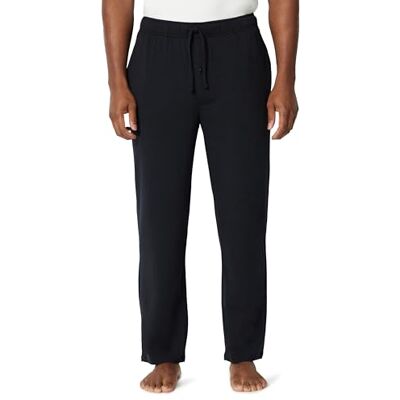 Amazon Essentials Men's Cotton-Modal Pyjama Bottoms, Sleep Trousers, Black, XS Amazon Essentials Men's Cotton-Modal Pyjama Bottoms, Sleep Trousers, Black, XS