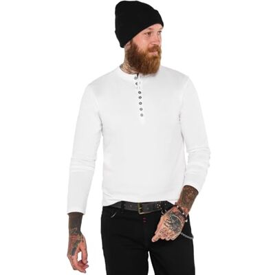 Joe Browns Men's Crew Neck Henley Top Shirt, Cream, XXL Joe Browns Men's Crew Neck Henley Top Shirt, Cream, XXL