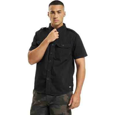 Brandit Vintage Shirt Short Sleeve, Color: black, Size: S Brandit Vintage Shirt Short Sleeve, Color: black, Size: S