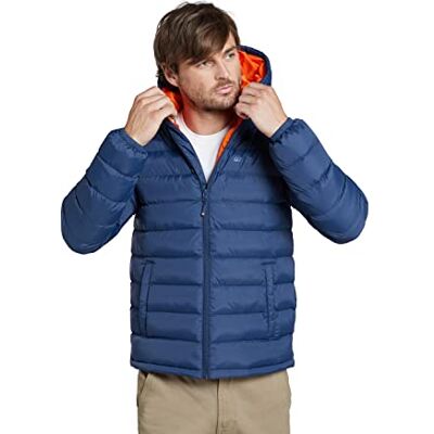 Mountain Warehouse Seasons Mens Padded Puffer Jacket Lightweight & Water Resistant Hooded Coat, Lab Tested to -30C, Insulated for Winter Walking Mountain Warehouse Seasons Mens Padded Puffer Jacket Lightweight & Water Resistant Hooded Coat, Lab Tested to -30C, Insulated for Winter Walking