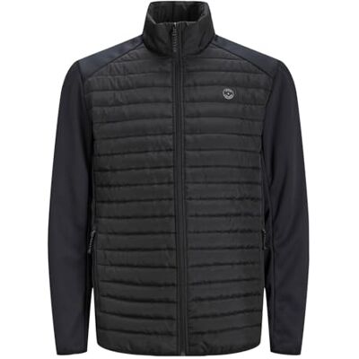 JACK & JONES Jack&Jones Men's Jjemulti Quilted Collar NOOS Quilted Jacket, Black/Detail: Set-IN Sleeves, XL, Black/detail: set-in sleeves, XL JACK & JONES Jack&Jones Men's Jjemulti Quilted Collar NOOS Quilted Jacket, Black/Detail: Set-IN Sleeves, XL, Black/detail: set-in sleeves, XL