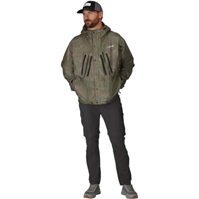 FROGG TOGGS Unisex Tekk Toad Waterproof Breathable Rain Jacket Ideal for Fishing and Wading, Stone, M UK FROGG TOGGS Unisex Tekk Toad Waterproof Breathable Rain Jacket Ideal for Fishing and Wading, Stone, M UK