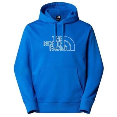 The North Face Men's Drew Peak Light Hooded Sweatshirt, Hero Blue/Tnf White, S The North Face Men's Drew Peak Light Hooded Sweatshirt, Hero Blue/Tnf White, S
