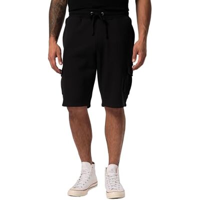 JP 1880 Men's Large Sizes Plus Sizes Menswear L-8XL Sweat Cargo Bermuda Elasticated Waistband Cargo Pockets, Black, 5XL JP 1880 Men's Large Sizes Plus Sizes Menswear L-8XL Sweat Cargo Bermuda Elasticated Waistband Cargo Pockets, Black, 5XL