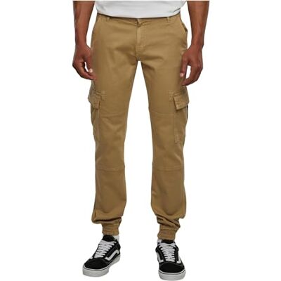 Urban Classics Men's Washed Cargo Twill Jogging Pants Trouser, sand, 34 Urban Classics Men's Washed Cargo Twill Jogging Pants Trouser, sand, 34