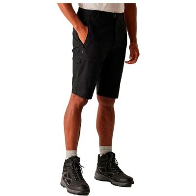 Regatta Mens Highton II Walking Long Shorts Water Repellent Hiking Trekking Black Regatta Mens Highton II Walking Long Shorts Water Repellent Hiking Trekking Black