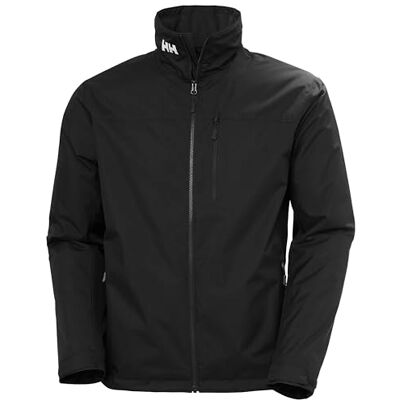 Helly Hansen Men's Crew Midlayer Jacket 2, Black, 2XL Helly Hansen Men's Crew Midlayer Jacket 2, Black, 2XL