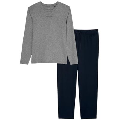 Marc O'Polo Marc O´Polo Men's Mix & Match Long Pyjama Set, Grey/Navy, XL Marc O'Polo Marc O´Polo Men's Mix & Match Long Pyjama Set, Grey/Navy, XL