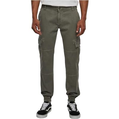 Urban Classics Men's Washed Cargo Twill Jogging Pants Trouser, Gray , 32 Urban Classics Men's Washed Cargo Twill Jogging Pants Trouser, Gray , 32