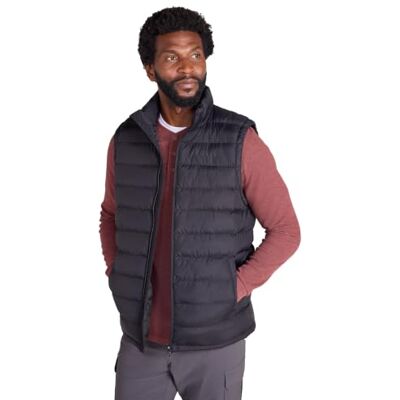 Mountain Warehouse Seasons Mens Padded Puffer Gilet Water Resistant Body Warmer, Sleeveless Jacket with 2 Pockets, Insulated for Warmth, Ideal for Autumn, Winter, Layering Mountain Warehouse Seasons Mens Padded Puffer Gilet Water Resistant Body Warmer, Sleeveless Jacket with 2 Pockets, Insulated for Warmth, Ideal for Autumn, Winter, Layering
