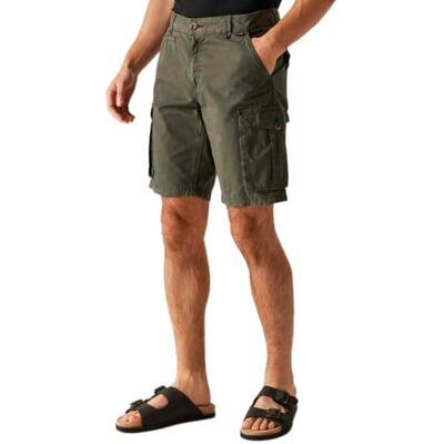 Regatta Mens Shorebay II Combat Shorts Casual Summer Walking Dark Khaki Regatta Mens Shorebay II Combat Shorts Casual Summer Walking Dark Khaki