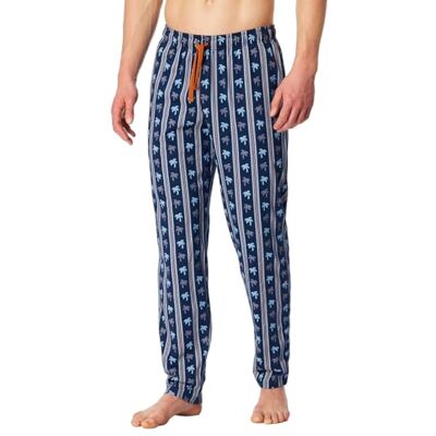 Schiesser Men's Mix + Relax Pajama Bottom, Admiral, 38 Schiesser Men's Mix + Relax Pajama Bottom, Admiral, 38