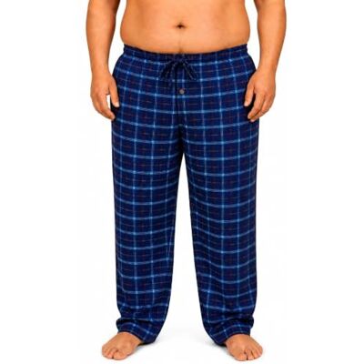 Malay Men’s 2 Pack Big Size Checked Pyjama Bottoms Yarn Dyed Woven 3XL-5XL Malay Men’s 2 Pack Big Size Checked Pyjama Bottoms Yarn Dyed Woven 3XL-5XL
