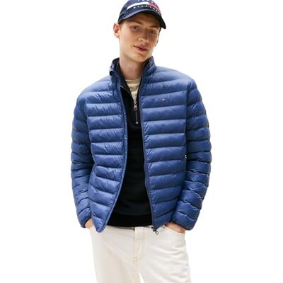 Tommy Hilfiger Men’s Recycled Relaxed Fit Packaway Quilted Jacket Tommy Hilfiger Men’s Recycled Relaxed Fit Packaway Quilted Jacket