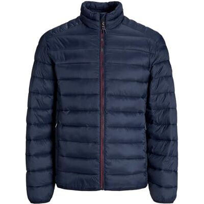 JACK & JONES Mens Jjebradley Light Puffer Collar Noos, Sky Captain, M UK JACK & JONES Mens Jjebradley Light Puffer Collar Noos, Sky Captain, M UK