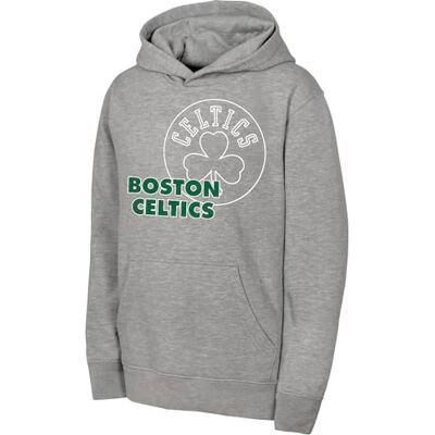 NBA Mens Fleece Hoodie, Heather Grey, XXL EU NBA Mens Fleece Hoodie, Heather Grey, XXL EU