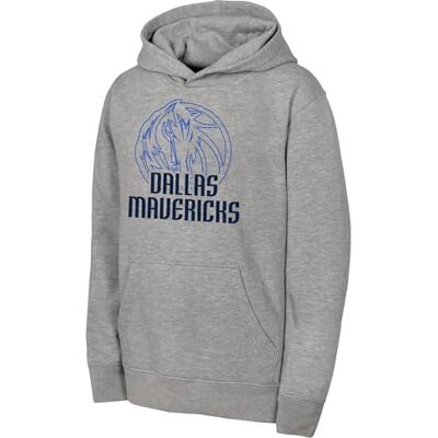 NBA Mens Fleece Hoodie, Heather Grey, XL EU NBA Mens Fleece Hoodie, Heather Grey, XL EU