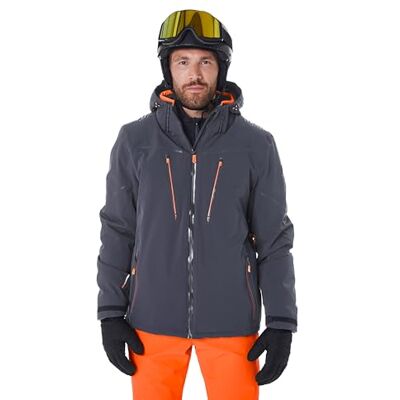 killtec KSW 50 MN Men's Ski Jacket with Zip-Off Hood, Snow Guard and Underarm Ventilation KSW 50 MN Ski Jacket, Midnight Blue, S, 43441-000 killtec KSW 50 MN Men's Ski Jacket with Zip-Off Hood, Snow Guard and Underarm Ventilation KSW 50 MN Ski Jacket, Midnight Blue, S, 43441-000