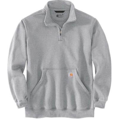 Carhartt Men's Stand-Up Collar Medium Weight Quarter Zip Loose Fit Sweatshirt, Gray, XL Carhartt Men's Stand-Up Collar Medium Weight Quarter Zip Loose Fit Sweatshirt, Gray, XL