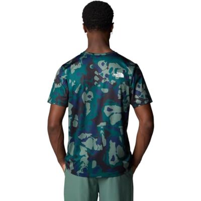 The North Face Men's Ma 24/7 S/S AOP T-Shirt, Deep Nori Light Show, M The North Face Men's Ma 24/7 S/S AOP T-Shirt, Deep Nori Light Show, M