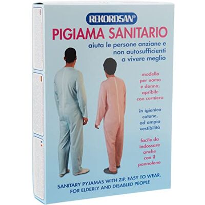 Rekordsan Men’s Classic Geriatric Pyjamas in Fresh Cotton with 1 Zip Blue Size 2 – 1 Unit Rekordsan Men’s Classic Geriatric Pyjamas in Fresh Cotton with 1 Zip Blue Size 2 – 1 Unit