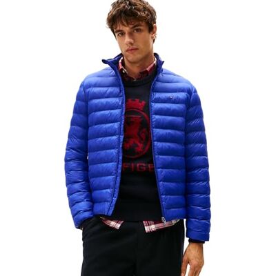 Tommy Hilfiger Men’s Recycled Relaxed Fit Packaway Quilted Jacket Tommy Hilfiger Men’s Recycled Relaxed Fit Packaway Quilted Jacket