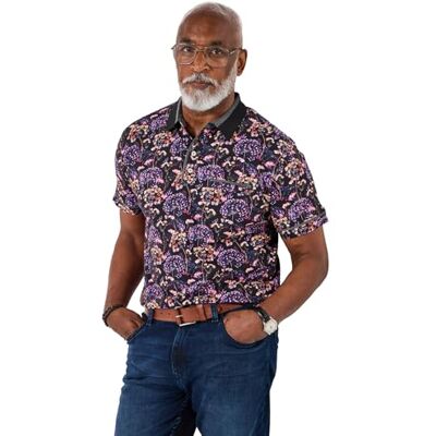Joe Browns Male Smart Casual Short Sleeve Polo, Regular, Black, UK XXL Joe Browns Male Smart Casual Short Sleeve Polo, Regular, Black, UK XXL