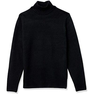 Amazon Essentials Men's Long-Sleeve Soft Touch Turtleneck Jumper, Black, XL Amazon Essentials Men's Long-Sleeve Soft Touch Turtleneck Jumper, Black, XL