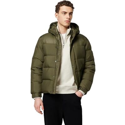 Tommy Hilfiger Men’s Mix Down Hooded Puffer Jacket Tommy Hilfiger Men’s Mix Down Hooded Puffer Jacket
