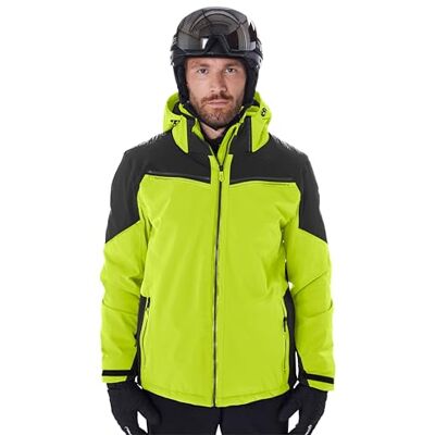 killtec KSW 51 MN Ski Jacket 43442-000 Men's Ski Jacket with Zip-Off Hood, Snow Guard and Underarm Ventilation Spring Green, 4XL killtec KSW 51 MN Ski Jacket 43442-000 Men's Ski Jacket with Zip-Off Hood, Snow Guard and Underarm Ventilation Spring Green, 4XL