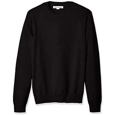 Amazon Essentials Men's Long-Sleeve Crewneck Jumper, 100% Cotton, Big & Tall Options Available, Black, 4XL Plus Tall Amazon Essentials Men's Long-Sleeve Crewneck Jumper, 100% Cotton, Big & Tall Options Available, Black, 4XL Plus Tall