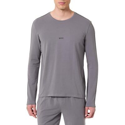 Boss Men's Long Sleeve Pyjamas, Open Grey, M Boss Men's Long Sleeve Pyjamas, Open Grey, M