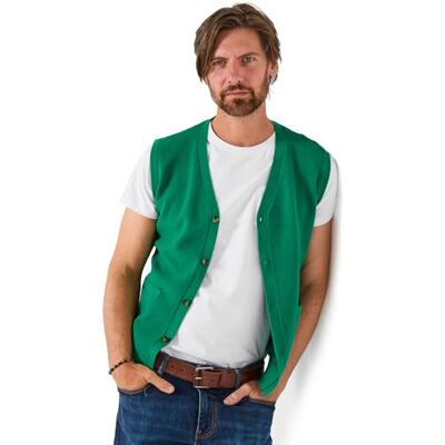 Joe Browns Men's Smart Button-Up Versatile Knitted Waistcoat, Regular, Green, UK XXL Joe Browns Men's Smart Button-Up Versatile Knitted Waistcoat, Regular, Green, UK XXL