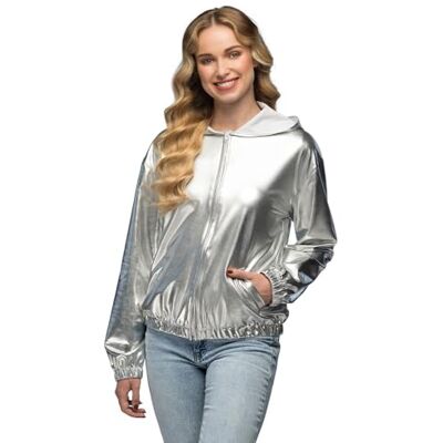 Boland 80s Metallic Rave Jacket Silver - Jacket Boland 80s Metallic Rave Jacket Silver - Jacket