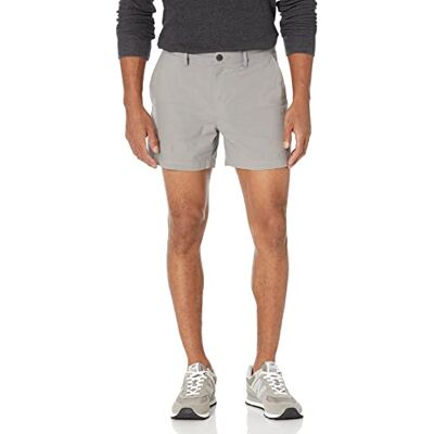 Amazon Essentials Men's Slim-Fit 5" (13cm) Flat-Front Comfort Stretch Chino Short Shorts Amazon Essentials Men's Slim-Fit 5" (13cm) Flat-Front Comfort Stretch Chino Short Shorts