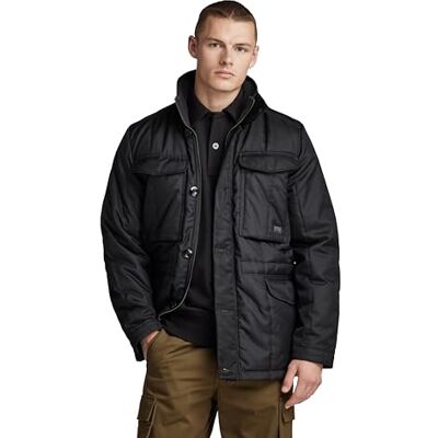 G-STAR Men's Field Jacket, Multicolour (dk black/asfalt D23647-D415-7242), M G-STAR Men's Field Jacket, Multicolour (dk black/asfalt D23647-D415-7242), M