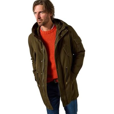 Joe Browns Men's Quilted Lined Parka Jacket, Khaki, M Joe Browns Men's Quilted Lined Parka Jacket, Khaki, M