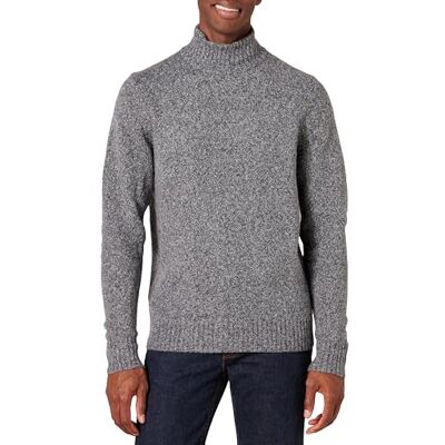 Amazon Essentials Men's Long-Sleeve Soft Touch Turtleneck Jumper, Charcoal Marl, M Amazon Essentials Men's Long-Sleeve Soft Touch Turtleneck Jumper, Charcoal Marl, M