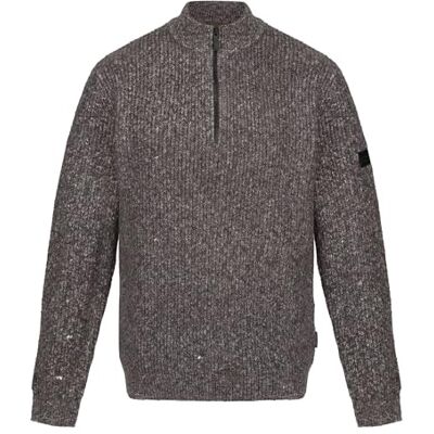 Regatta Mens Solomon Knitted Pullover Sweater, Dark Grey Marl, M UK Regatta Mens Solomon Knitted Pullover Sweater, Dark Grey Marl, M UK