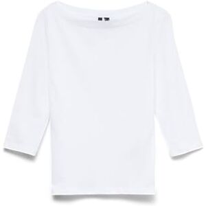 VERO MODA Womens Vmpanda 3/4 Top Jrs Noos Longsleeve T Shirt, White, M UK VERO MODA Womens Vmpanda 3/4 Top Jrs Noos Longsleeve T Shirt, White, M UK