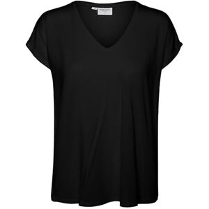 VERO MODA CURVE Women's Vmaya SS V-Neck Tee VMA Noos Curve T-Shirt, Schwarz, L VERO MODA CURVE Women's Vmaya SS V-Neck Tee VMA Noos Curve T-Shirt, Schwarz, L