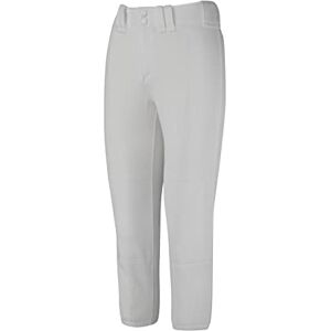 Mizuno Adult Women's Belted Low Rise Fastpitch Softball Pant Grey Mizuno Adult Women's Belted Low Rise Fastpitch Softball Pant Grey